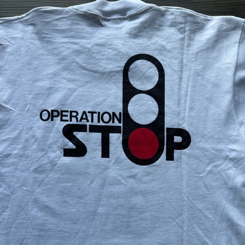 Vintage 90’s Drug Free WorkPlace Tee - Picture 5 of 6
